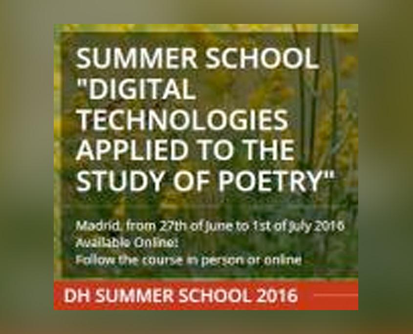 Curso de verano-Tecnologías digitales aplicadas al estudio de la poesía
